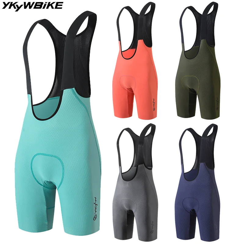 YKYWBIKE 2026 NEW COLOR Cycling Bib Shorts Summer Men Seamless Bicycle Bibs Short Pants 7 Hours
