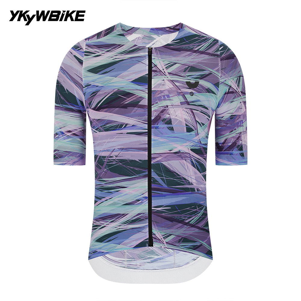 YKYWBIKE 2025 Men's Cycling Jersey Soft Light Road Bike Jersey Summer Breathable MTB Maillot Short Sleeve Shirt
