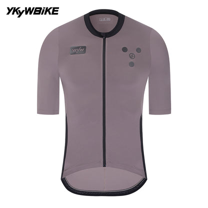 YKYWBIKE Men's Cycling Jersey 5 Pockets Summer Short Sleeve Road Bike Jersey MTB Bicycle Shirt Pro Riding Clothing