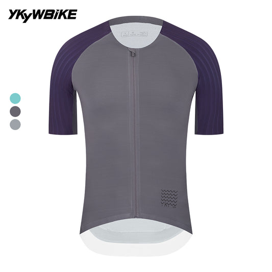 YKYWBIKE Men's Cycling Jersey 2025 Collarless Aerodynamic Raglan Short Sleeve Bicycle Shirt Road Bike  Pro MTB Summer Jersey