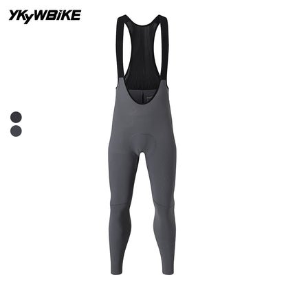 YKYW Men's Diamond-Grid Cycling Bib Tights 120kg/m³ Pad