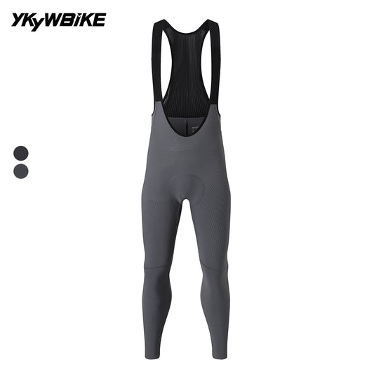 YKYW Men's Diamond-Grid Cycling Bib Tights 120kg/m³ Pad