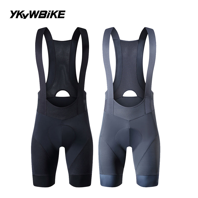 YKYWBIKE Men's Cycling Bib Shorts Road Bike Bibs Bicycle Tights Cycling MTB Bib Pants with 6 Hours Padded Belgium Padding