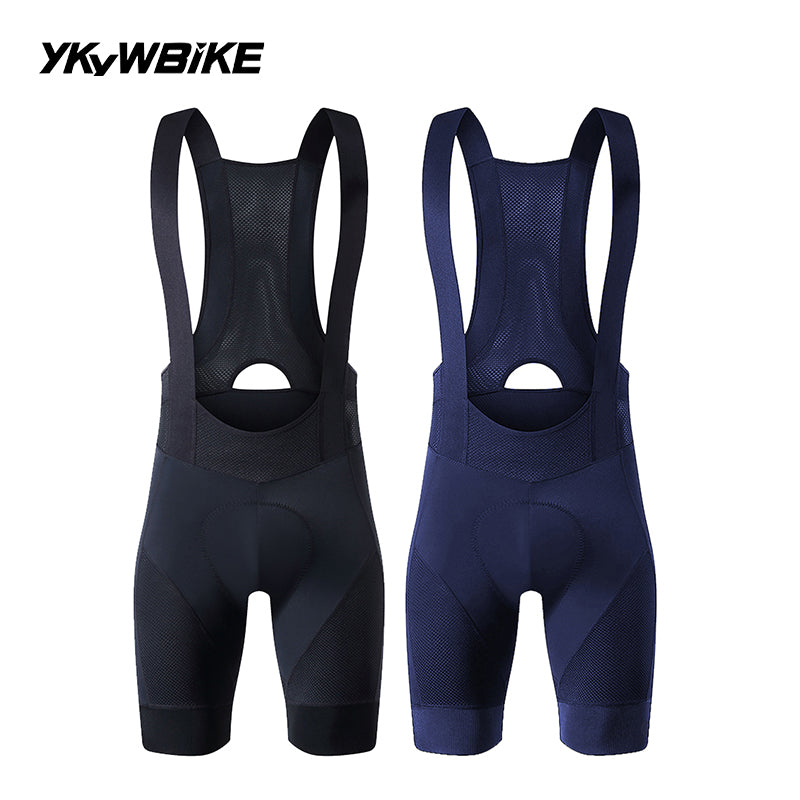 YKYWBIKE Men's Cycling Bib Shorts Road Bike Bibs Bicycle Tights Cycling MTB Bib Pants with 6 Hours Padded Belgium Padding