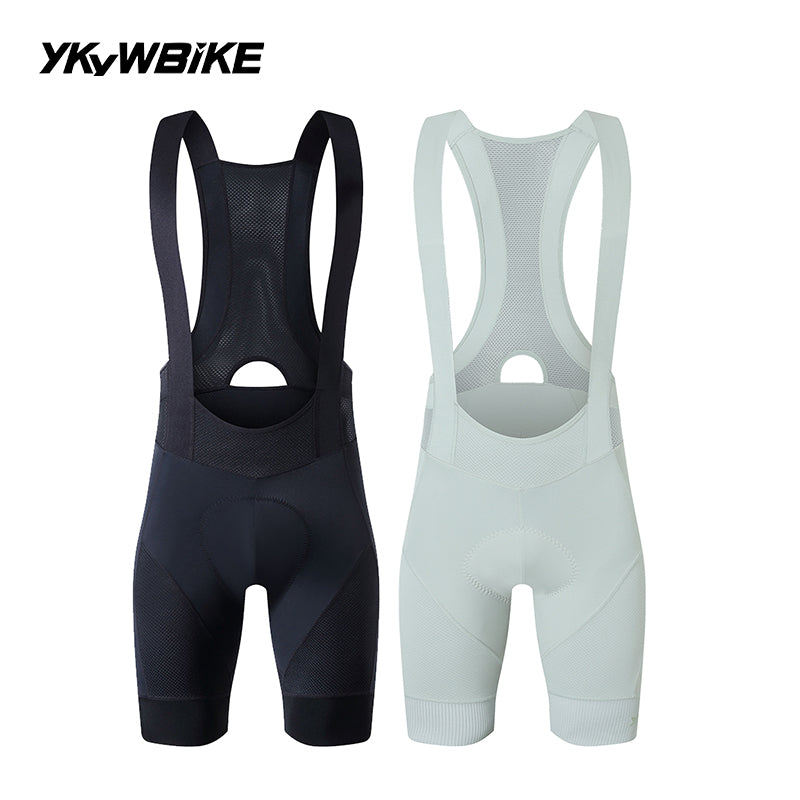 YKYWBIKE Men's Cycling Bib Shorts Road Bike Bibs Bicycle Tights Cycling MTB Bib Pants with 6 Hours Padded Belgium Padding