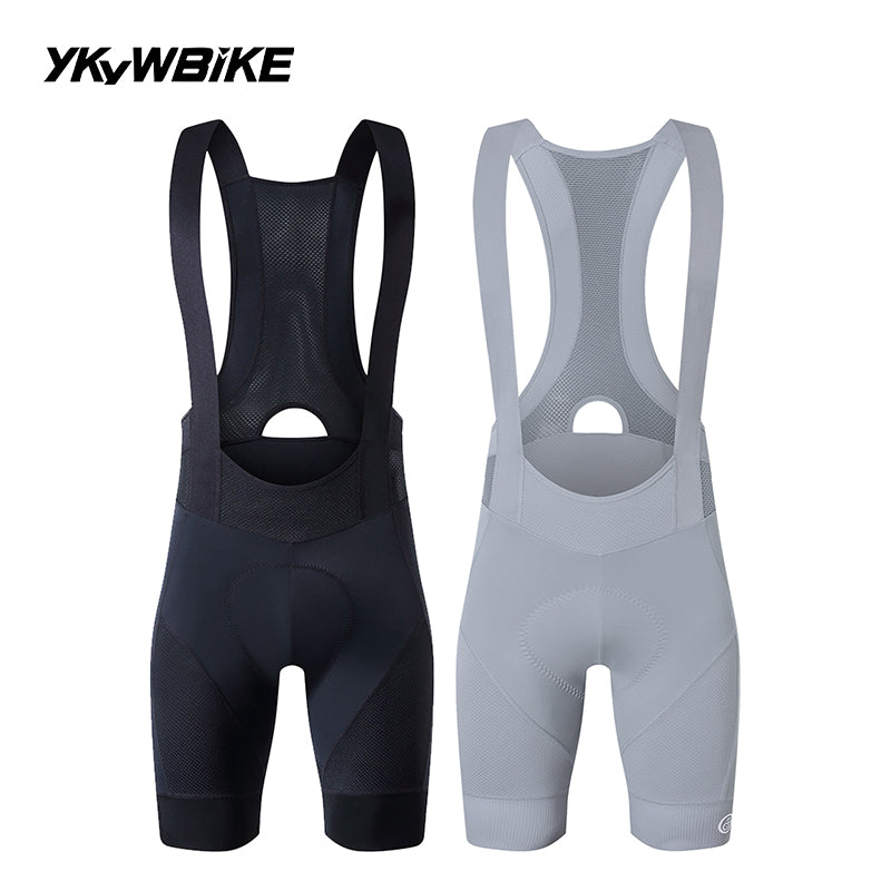 YKYWBIKE Men's Cycling Bib Shorts Road Bike Bibs Bicycle Tights Cycling MTB Bib Pants with 6 Hours Padded Belgium Padding