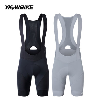 YKYWBIKE Men's Cycling Bib Shorts Road Bike Bibs Bicycle Tights Cycling MTB Bib Pants with 6 Hours Padded Belgium Padding