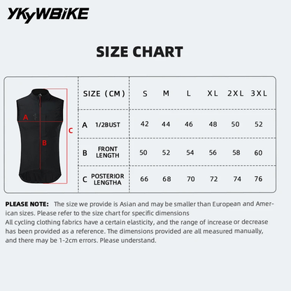 YKYW Men's Cycling Jacket Vest Winter Soft Shell Thermal Fleece Waterproof Windproof 3 Colors