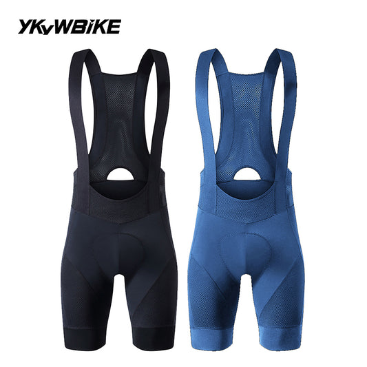 YKYWBIKE Men's Cycling Bib Shorts Road Bike Bibs Bicycle Tights Cycling MTB Bib Pants with 6 Hours Padded Belgium Padding