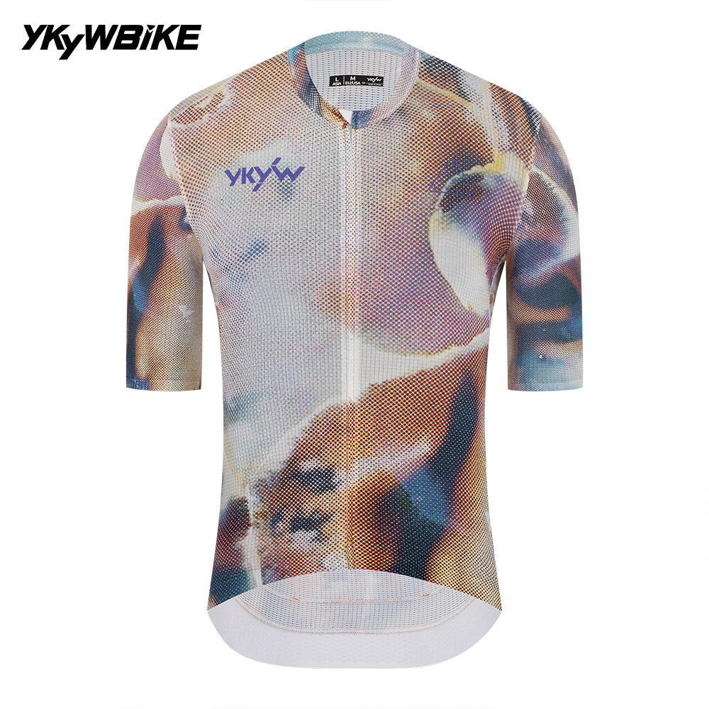 YKYWBIKE 2026 Men Cycling Jersey Short Sleeve Summer Road Bike Short Shirt Bicycle Top Jersey MTB Maillot Ciclismo Clothing