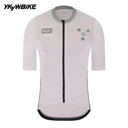 YKYWBIKE Men's Cycling Jersey 5 Pockets Summer Short Sleeve Road Bike Jersey MTB Bicycle Shirt Pro Riding Clothing