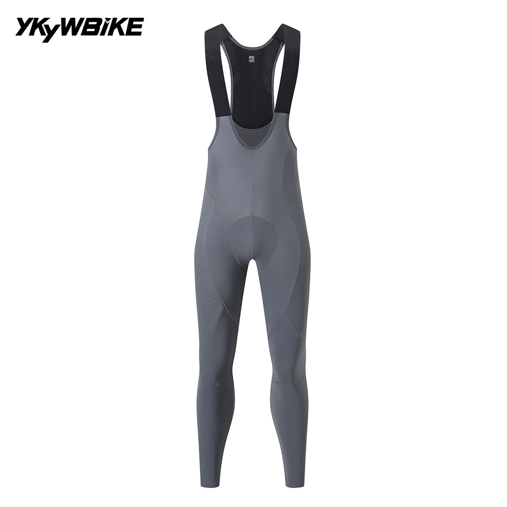 YKYWBIKE 2026 Winter Men Cycling Bib Tights Elastic Interface 120kg/m³ Italy Pad Road Bike Bibs Long Pants Bicycle Clothing