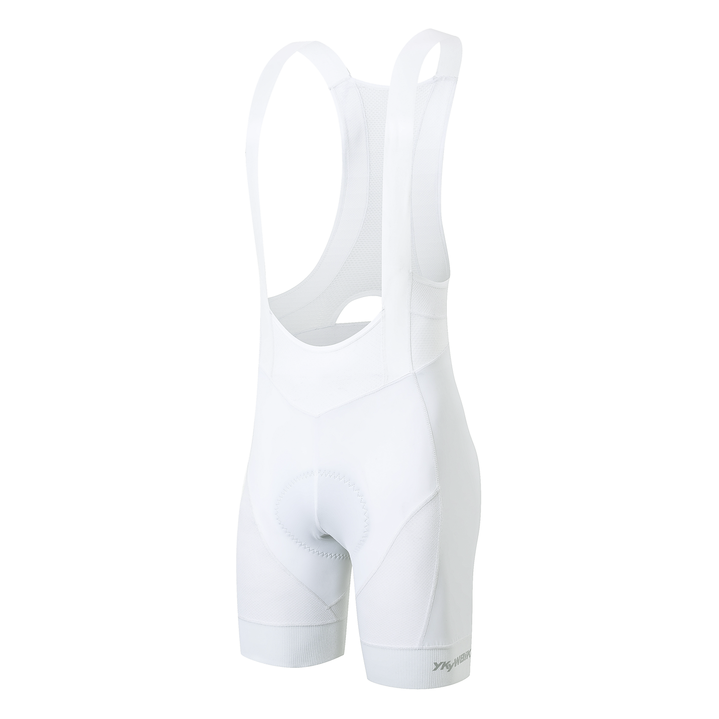 YKYW  Men’s Cycling Bib Shorts Elastic Performance 5H Padded Tights Black+Striped Ribbon