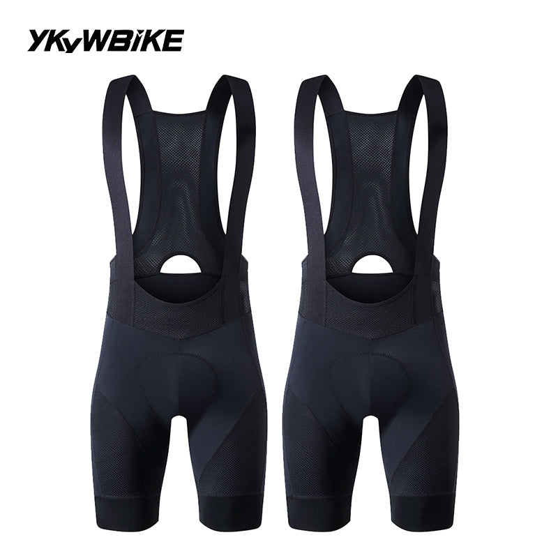YKYWBIKE Men's Cycling Bib Shorts Road Bike Bibs Bicycle Tights Cycling MTB Bib Pants with 6 Hours Padded Belgium Padding
