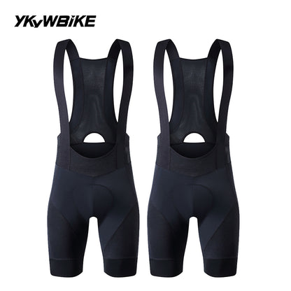 YKYWBIKE Men's Cycling Bib Shorts Road Bike Bibs Bicycle Tights Cycling MTB Bib Pants with 6 Hours Padded Belgium Padding