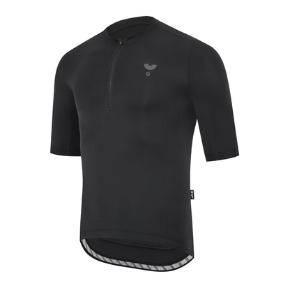 YKYWBIKE 2025 Casual Cycling Tee Men Bicycle Jersey Soft Breathable Road Bike MTB Maillot Summer Short Sleeve Half-Zip Shirt