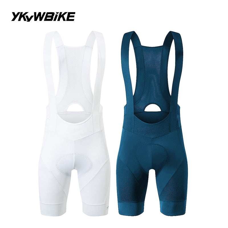 YKYWBIKE Men's Cycling Bib Shorts Road Bike Bibs Bicycle Tights Cycling MTB Bib Pants with 6 Hours Padded Belgium Padding
