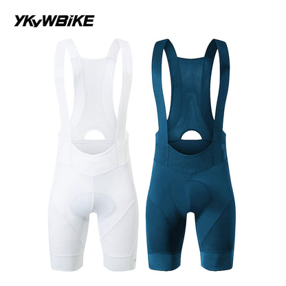 YKYWBIKE Men's Cycling Bib Shorts Road Bike Bibs Bicycle Tights Cycling MTB Bib Pants with 6 Hours Padded Belgium Padding