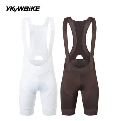 YKYWBIKE Men's Cycling Bib Shorts Road Bike Bibs Bicycle Tights Cycling MTB Bib Pants with 6 Hours Padded Belgium Padding