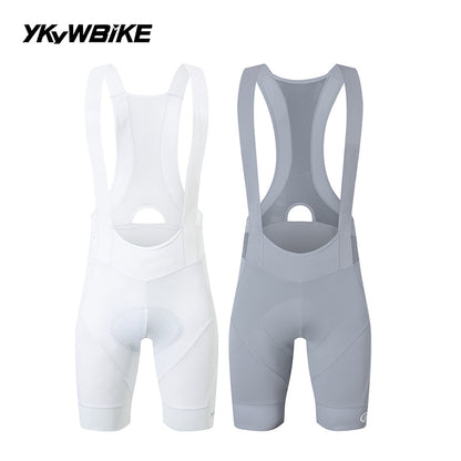 YKYWBIKE Men's Cycling Bib Shorts Road Bike Bibs Bicycle Tights Cycling MTB Bib Pants with 6 Hours Padded Belgium Padding