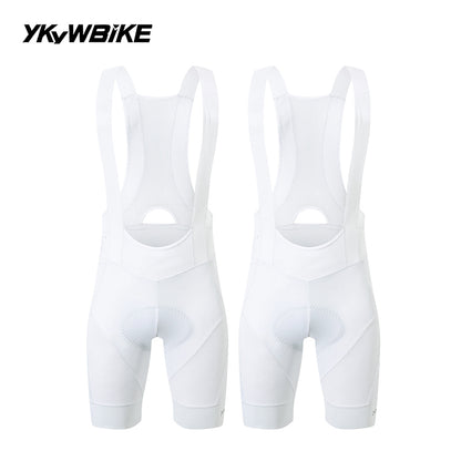 YKYWBIKE Men's Cycling Bib Shorts Road Bike Bibs Bicycle Tights Cycling MTB Bib Pants with 6 Hours Padded Belgium Padding