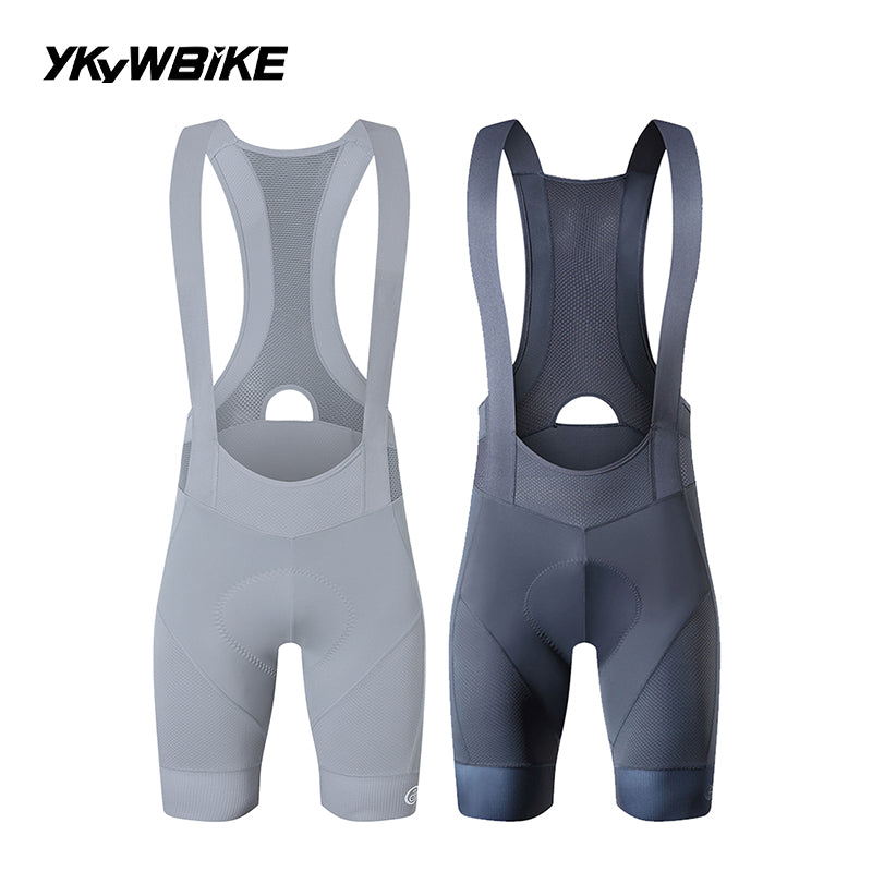 YKYWBIKE Men's Cycling Bib Shorts Road Bike Bibs Bicycle Tights Cycling MTB Bib Pants with 6 Hours Padded Belgium Padding