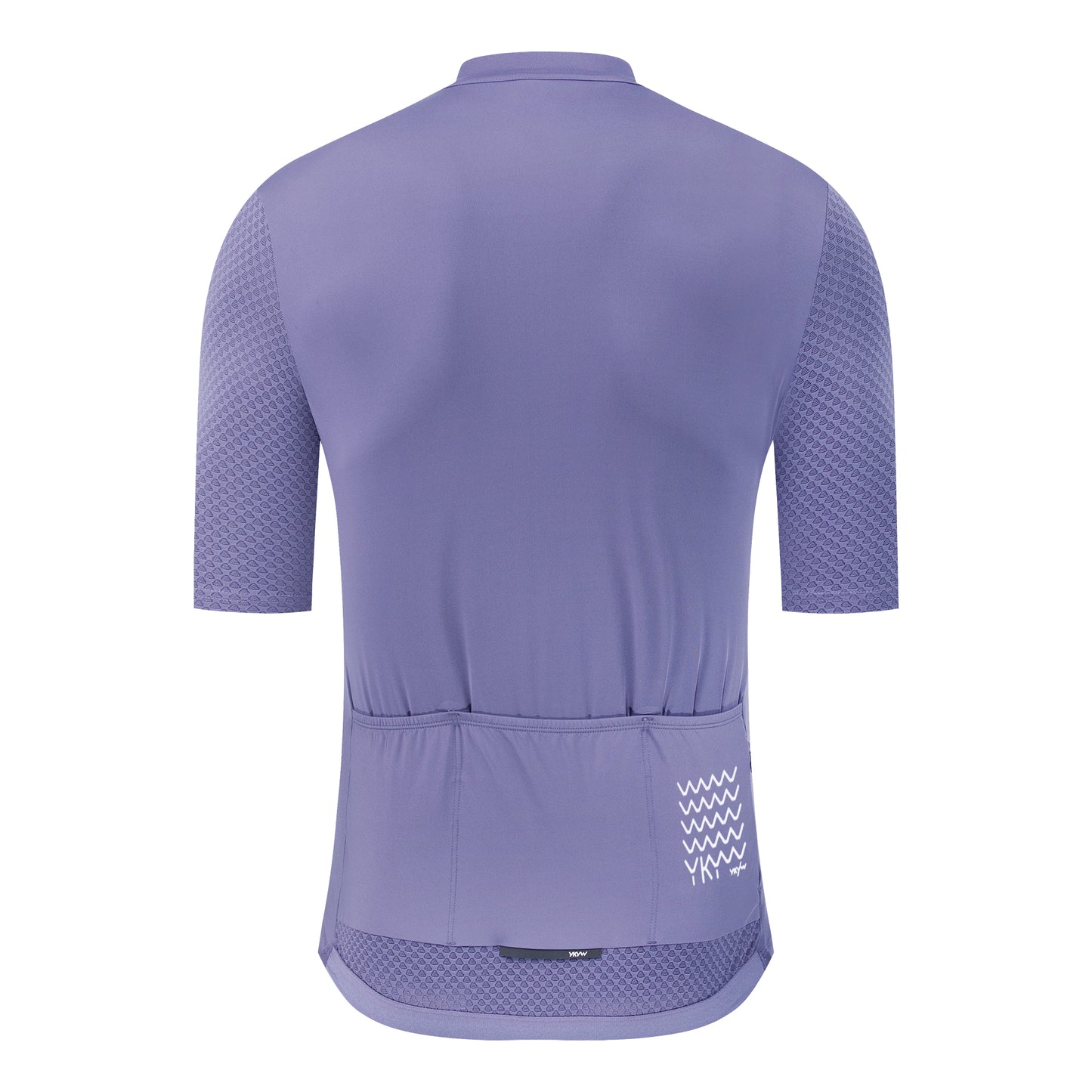 YKYW Men's Cycling Jersey Breathable Back Pocket Summer Reflective peacock blue