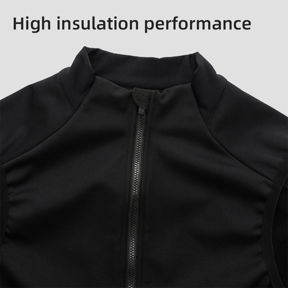 YKYWBIKE Men's Cycling Gilet Waterproof Windproof 10-20°C Bicycle Sleeveless Tops Thermal Fleece Vest YKK Road Bike MTB Gilet