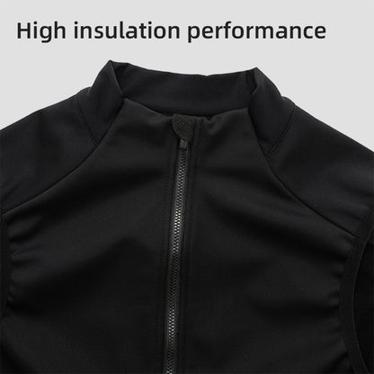 YKYWBIKE Men's Cycling Gilet Waterproof Windproof 10-20°C Bicycle Sleeveless Tops Thermal Fleece Vest YKK Road Bike MTB Gilet