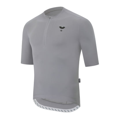 YKYWBIKE 2025 Casual Cycling Tee Men Bicycle Jersey Soft Breathable Road Bike MTB Maillot Summer Short Sleeve Half-Zip Shirt