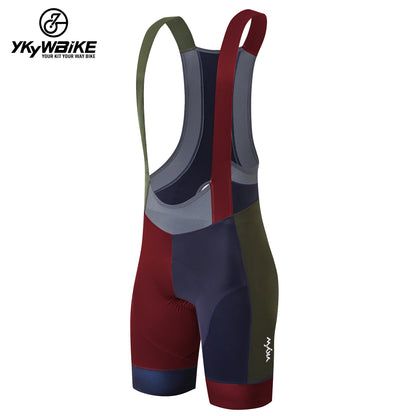 YKYW 2024 Men’s Cycling Bib Shorts Elastic Performance Lycra Ergonomics Pads 5H Padded Tights Color Combinations Colorblocking