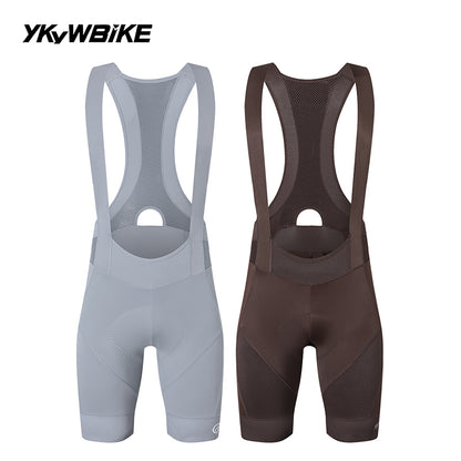 YKYWBIKE Men's Cycling Bib Shorts Road Bike Bibs Bicycle Tights Cycling MTB Bib Pants with 6 Hours Padded Belgium Padding