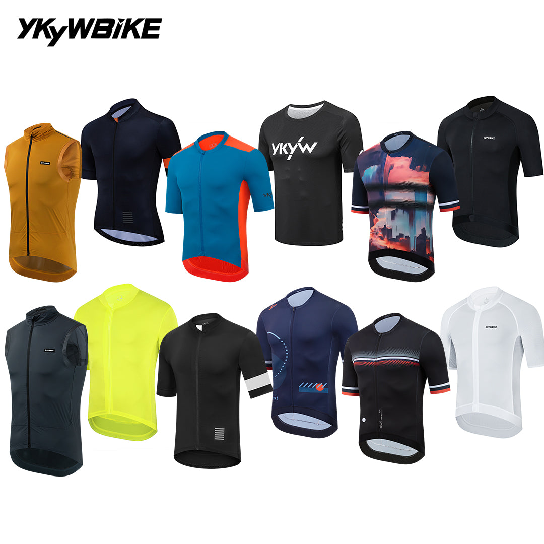 YKYWBIKE Summer Special Offer | 12 Styles Men’s Cycling Jersey & Sleeveless Vest, Breathable Bike Tops