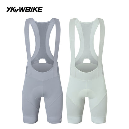 YKYWBIKE Men's Cycling Bib Shorts Road Bike Bibs Bicycle Tights Cycling MTB Bib Pants with 6 Hours Padded Belgium Padding