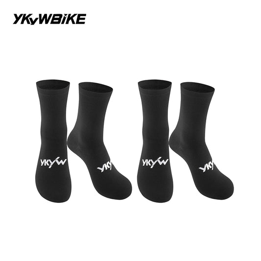 YKYWBIKE 2025 Cycling Socks 6 Color Pro Racing Aero Spoke Sports Socks Wider Non-Slip Stripe Road Bike MTB Socks Outdoors Bicycle Socks