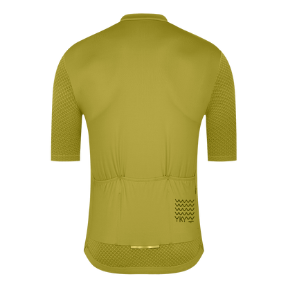 YKYW Men’s Summer Cycling Jersey, Breathable & Reflective, Road Bike Shirt with Back Pockets