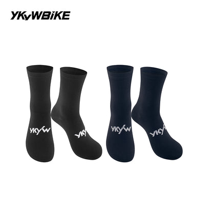 YKYWBIKE 2025 Cycling Socks 6 Color Pro Racing Aero Spoke Sports Socks Wider Non-Slip Stripe Road Bike MTB Socks Outdoors Bicycle Socks