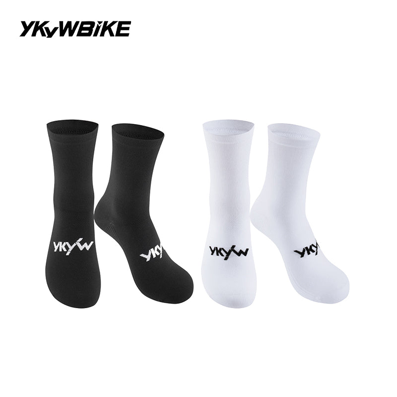 YKYWBIKE 2025 Cycling Socks 6 Color Pro Racing Aero Spoke Sports Socks Wider Non-Slip Stripe Road Bike MTB Socks Outdoors Bicycle Socks