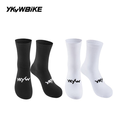 YKYWBIKE 2025 Cycling Socks 6 Color Pro Racing Aero Spoke Sports Socks Wider Non-Slip Stripe Road Bike MTB Socks Outdoors Bicycle Socks