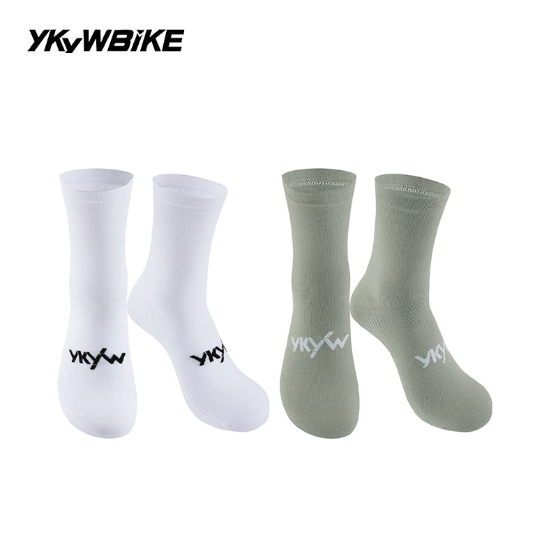 YKYWBIKE 2025 Cycling Socks 6 Color Pro Racing Aero Spoke Sports Socks Wider Non-Slip Stripe Road Bike MTB Socks Outdoors Bicycle Socks