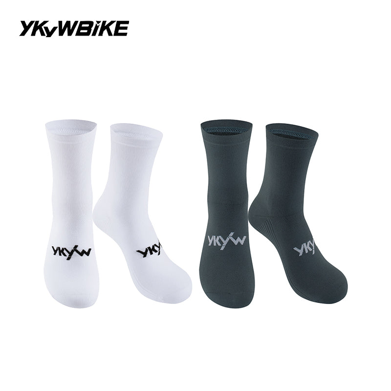 YKYWBIKE 2025 Cycling Socks 6 Color Pro Racing Aero Spoke Sports Socks Wider Non-Slip Stripe Road Bike MTB Socks Outdoors Bicycle Socks