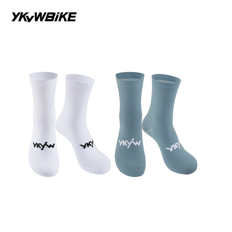 YKYWBIKE 2025 Cycling Socks 6 Color Pro Racing Aero Spoke Sports Socks Wider Non-Slip Stripe Road Bike MTB Socks Outdoors Bicycle Socks