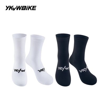 YKYWBIKE 2025 Cycling Socks 6 Color Pro Racing Aero Spoke Sports Socks Wider Non-Slip Stripe Road Bike MTB Socks Outdoors Bicycle Socks