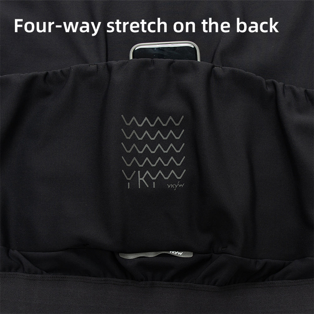 YKYWBIKE Men's Cycling Gilet Waterproof Windproof 10-20°C Bicycle Sleeveless Tops Thermal Fleece Vest YKK Road Bike MTB Gilet