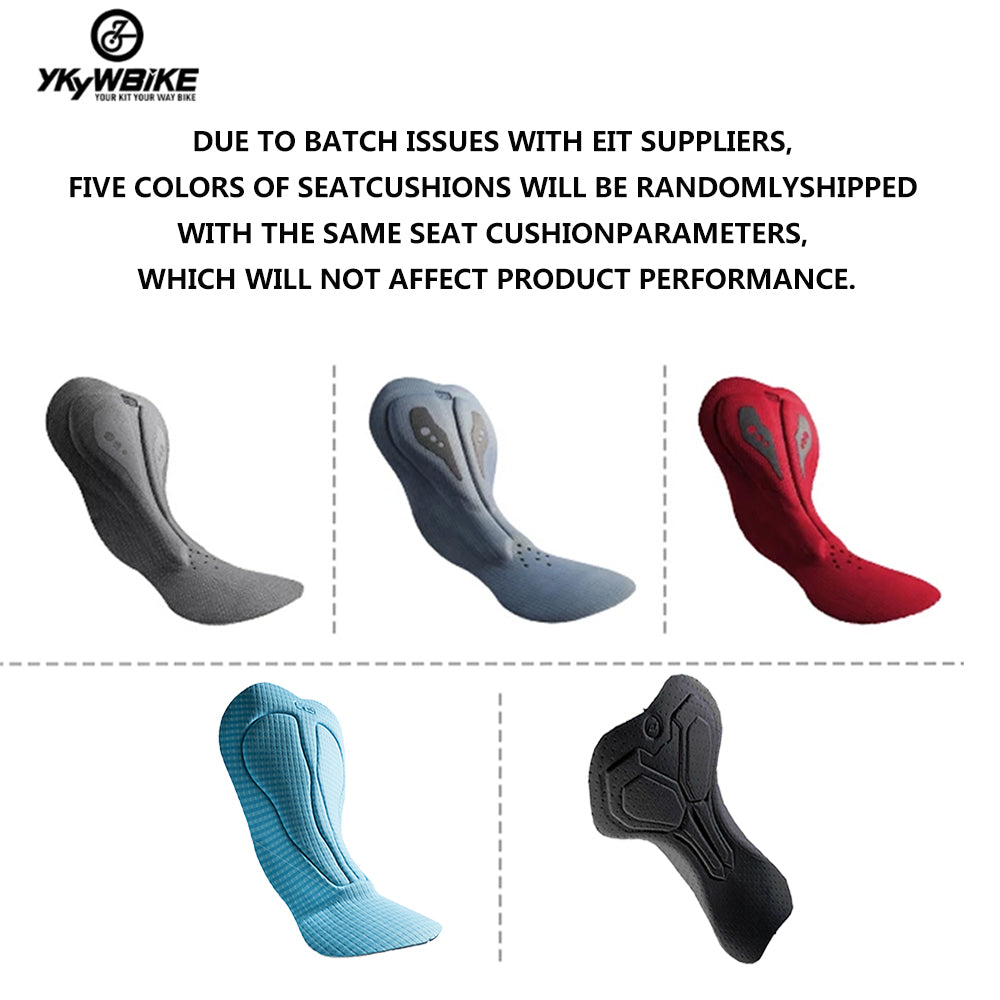 YKYW Men’s Cycling Bib Shorts Elastic Interface Paris 7H 3D Coolmax Padded Gray