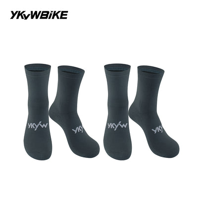 YKYWBIKE 2025 Cycling Socks 6 Color Pro Racing Aero Spoke Sports Socks Wider Non-Slip Stripe Road Bike MTB Socks Outdoors Bicycle Socks