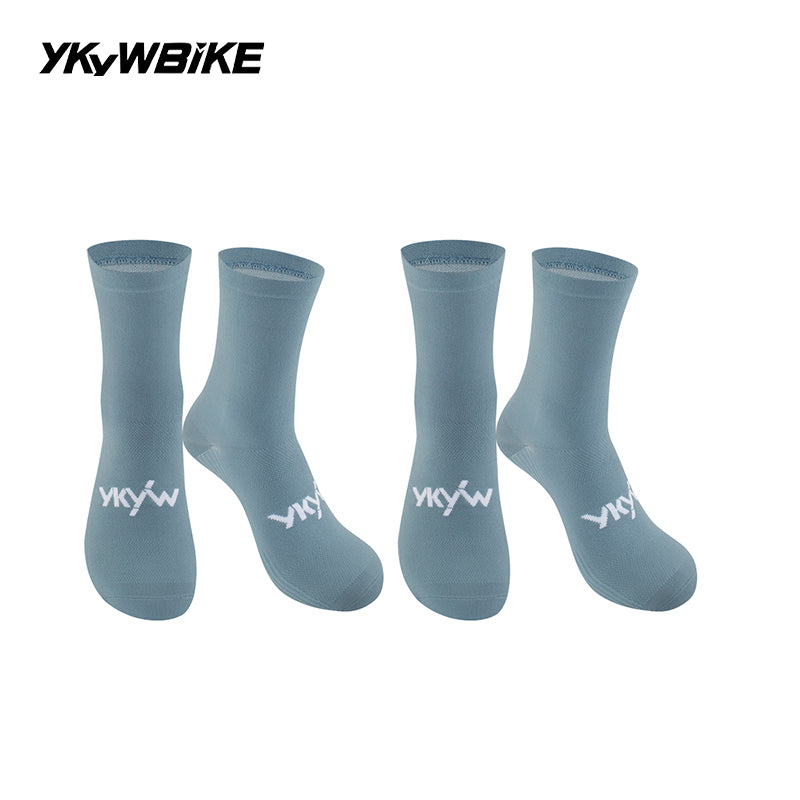 YKYWBIKE 2025 Cycling Socks 6 Color Pro Racing Aero Spoke Sports Socks Wider Non-Slip Stripe Road Bike MTB Socks Outdoors Bicycle Socks