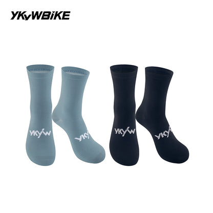 YKYWBIKE 2025 Cycling Socks 6 Color Pro Racing Aero Spoke Sports Socks Wider Non-Slip Stripe Road Bike MTB Socks Outdoors Bicycle Socks