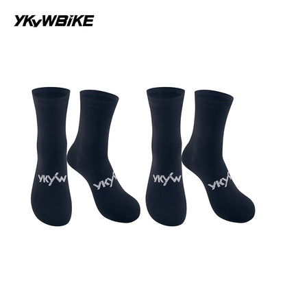 YKYWBIKE 2025 Cycling Socks 6 Color Pro Racing Aero Spoke Sports Socks Wider Non-Slip Stripe Road Bike MTB Socks Outdoors Bicycle Socks