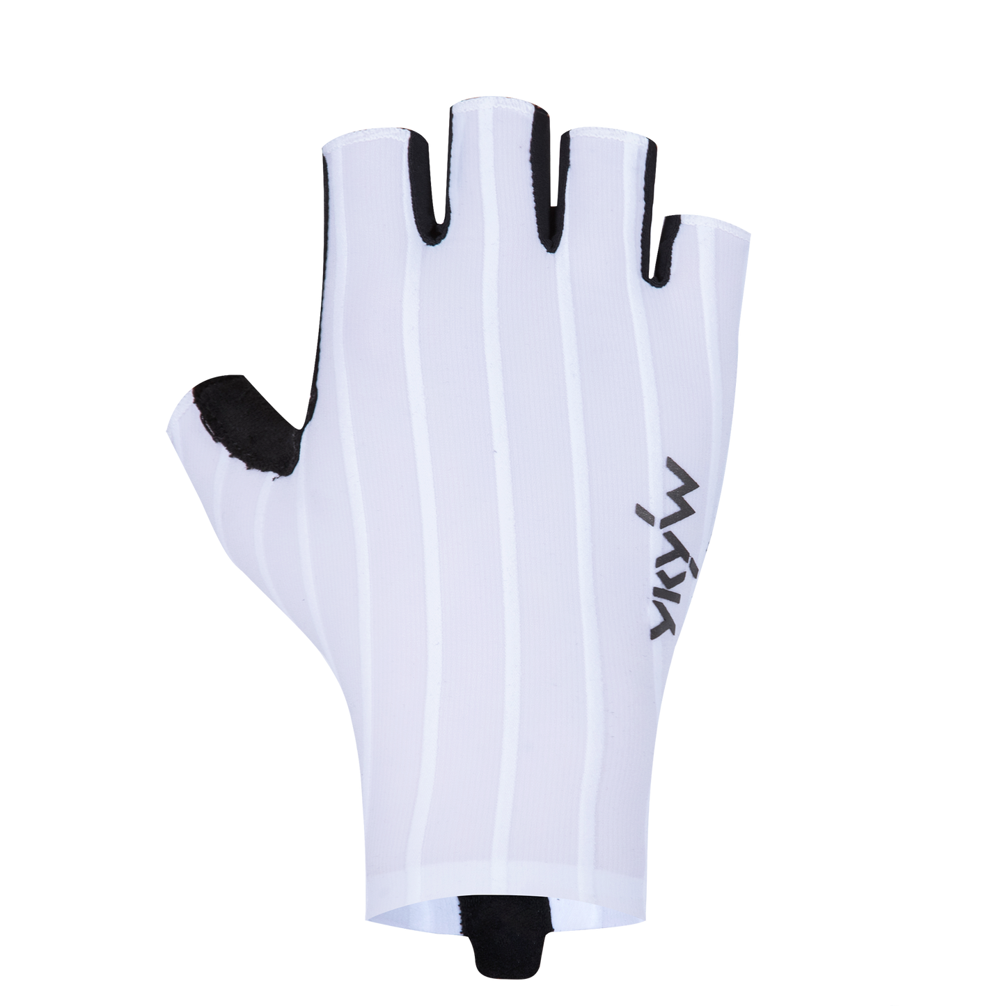 YKYW Men's Women's Summer Cycling Set, Half Finger Woven Striped Cycling Gloves + Cooling Arm Sleeves + Breathable Cycling Socks, Shock Absorbing Non-slip MTB Road Bike Sports Kit, Black & White 2 Colors